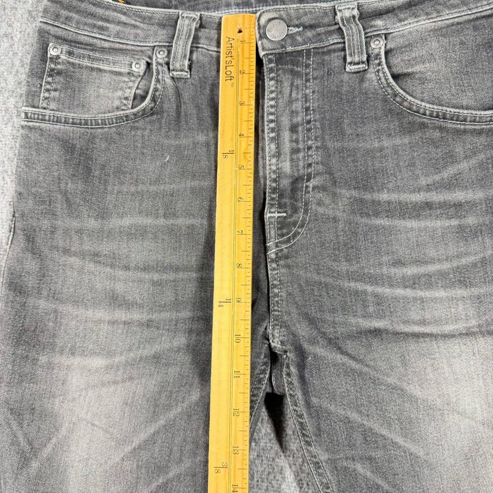 Nudie Jeans Co Womens Hightop Tilde Gray Slim Fit Denim Jeans Faded Wash 32x30 - Picture 6 of 16